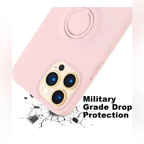 Pink iPhone 13 Pro Max Case 6.7 inch, Silicone Ultra Slim Shockproof Protective - Picture 6 of 7